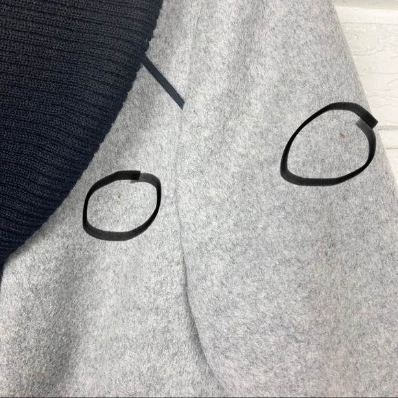 Veronica Beard Felted Wool Bomber Jacket in Gray and Black - Picture 10 of 13